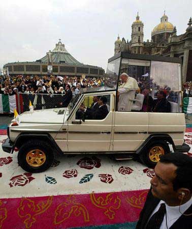 John Paul II in Mexico in 2002