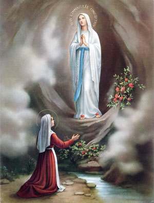 150th anniversary of the Apparitions of Our Lady at Lourdes - Michael ...