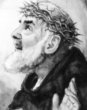 Padre Pio painting