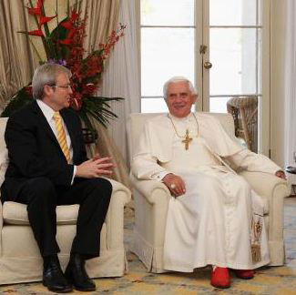 Prime Minister Kevin Rudd with Benedict XVI