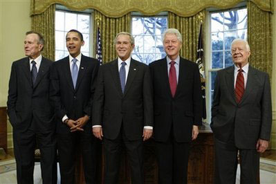 The five last U.S. presidents