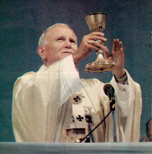 John Paul II celebrating Mass in Quebec City
