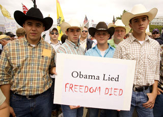 Obama lied, freedom died