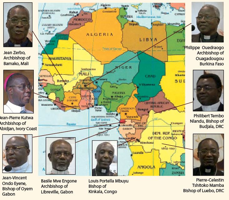 Archbishops et bishops of Africa