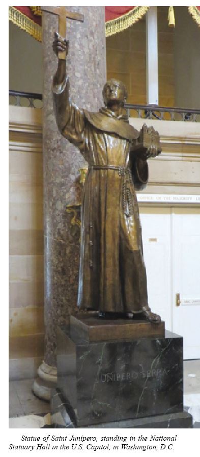 Statue of saint Junipero