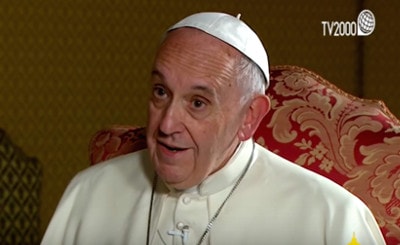 Pope Francis interviewed on TV2000